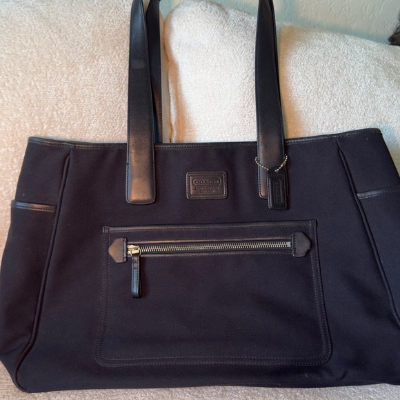 Coach Black Large Tote Bag - Picture 1 of 5